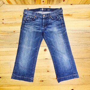 7 For All Mankind Dojo Capri Pants Size 29